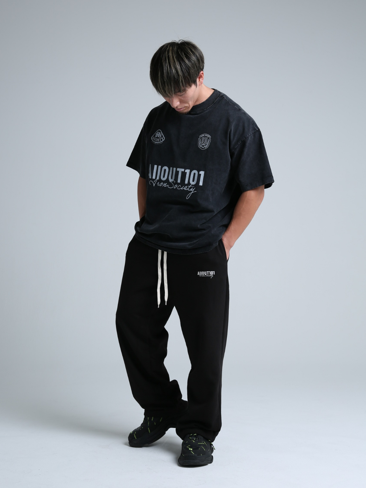 SWEAT PANTS THE 101 LEGION BLACK