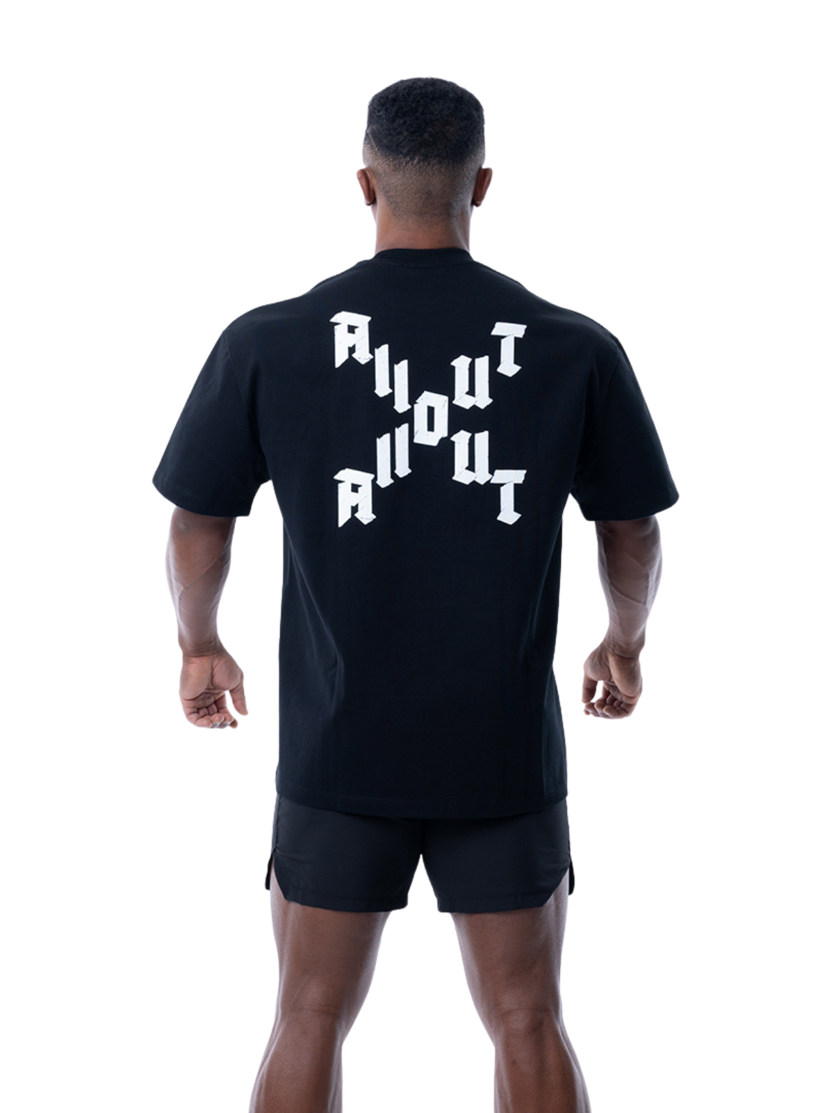 T-shirt DIAGONAL CROSS【BLACK】