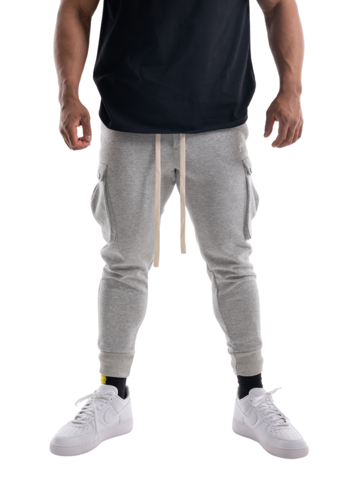CARGO PANTS ONE POINT LOGO(GRAY)