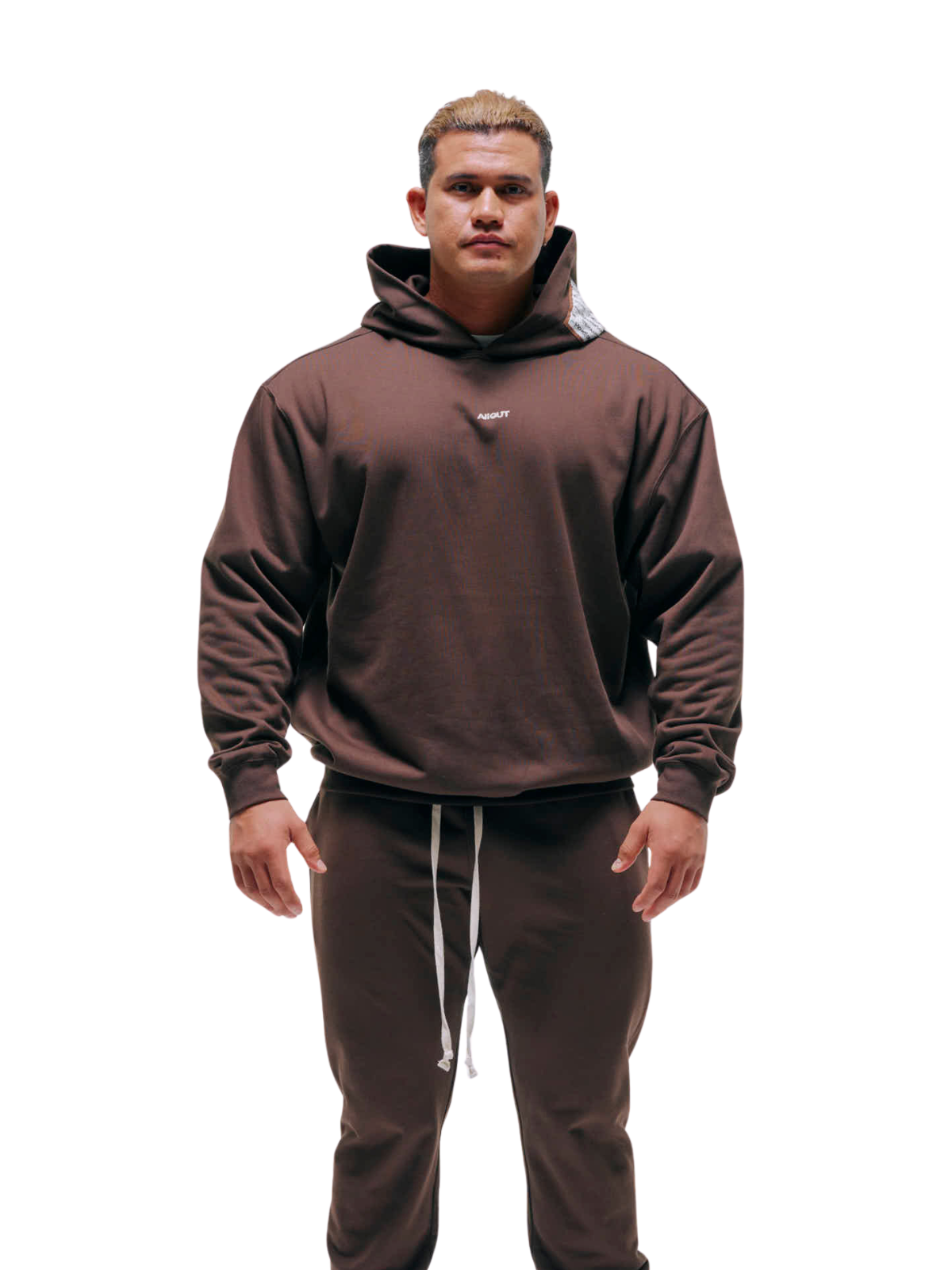 SWEAT HOODIE SPRAY（BROWN）
