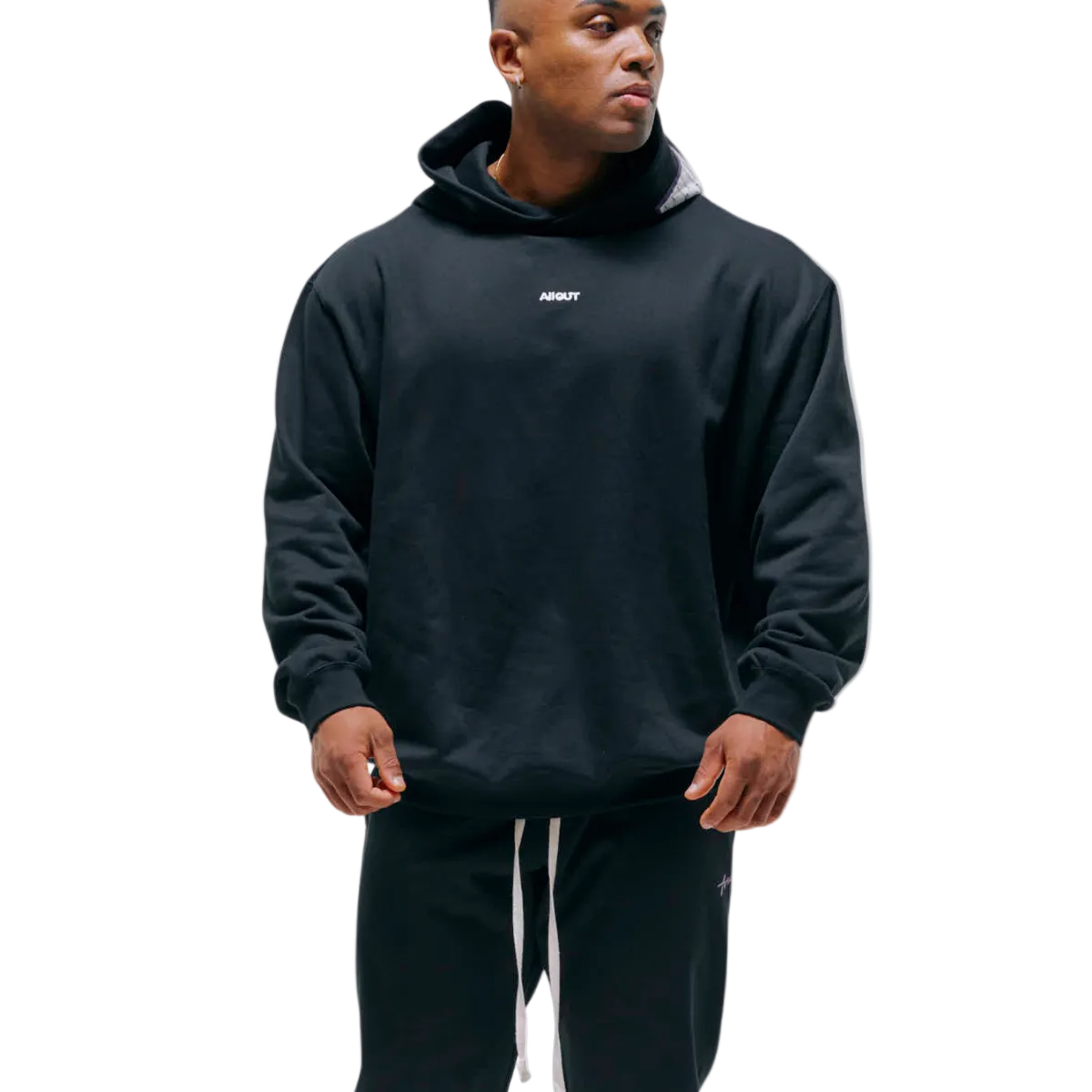 SWEAT HOODIE SPRAY (BLACK)