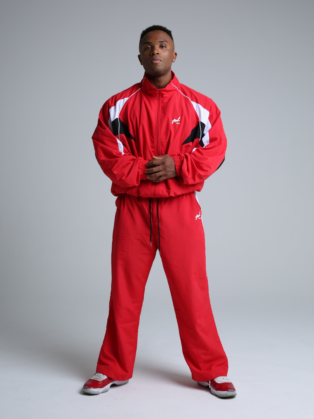 TRACK PANTS WEDGE RED