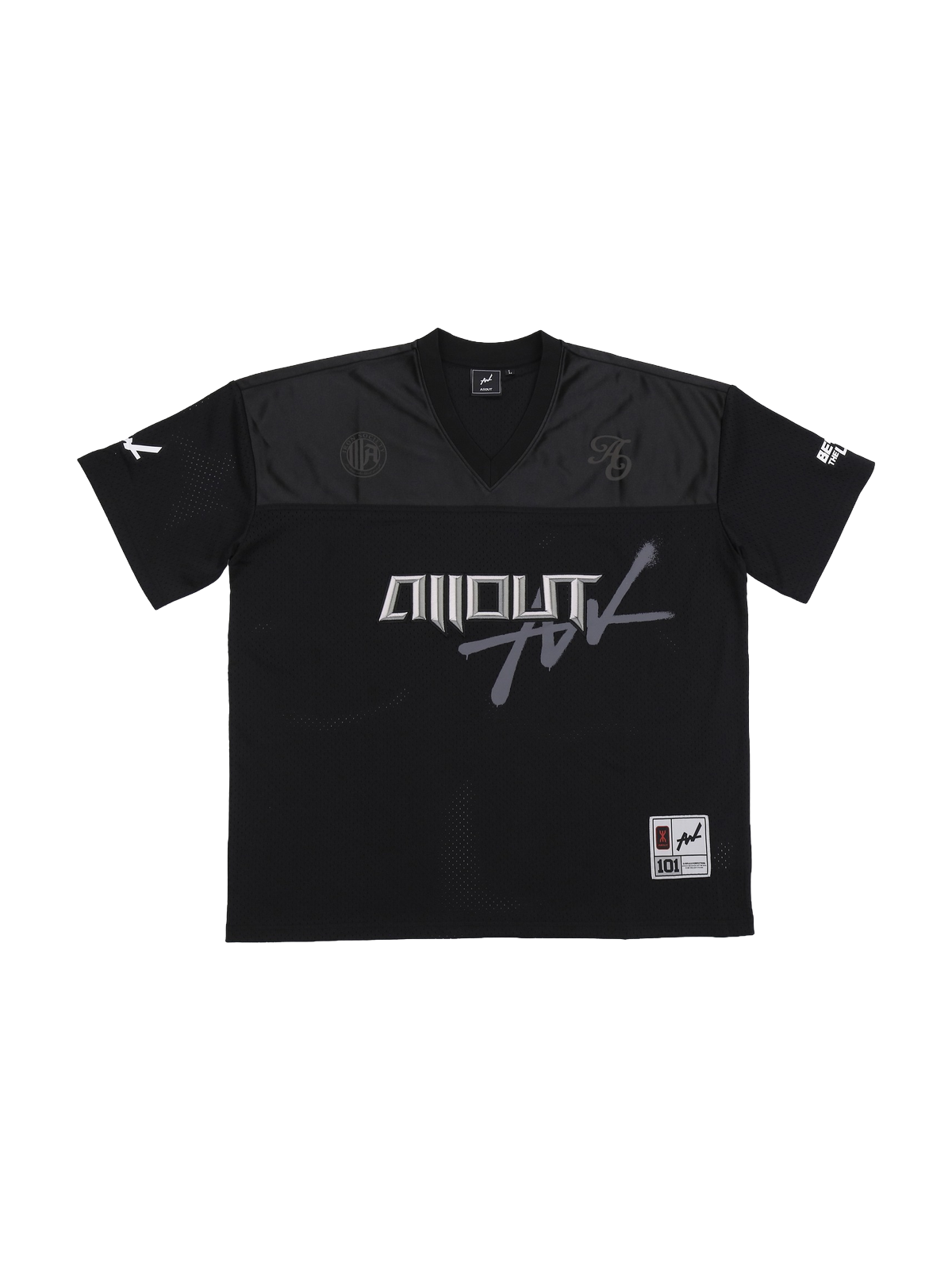 HOCKEY SHIRT STEALTH BLACK 平置き フロント