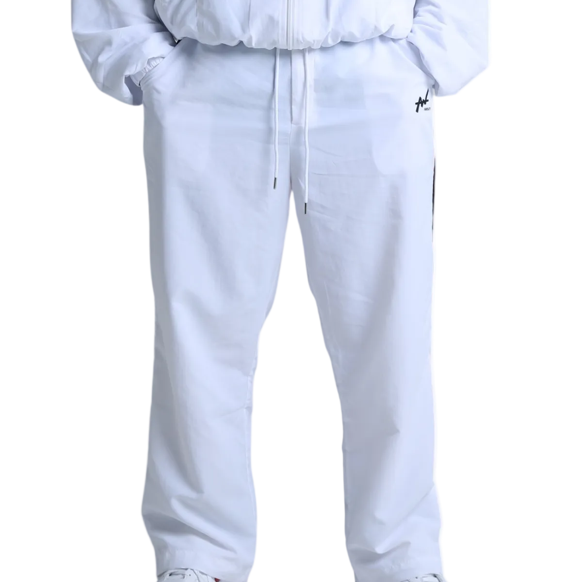 TRACK PANTS WEDGE WHITE