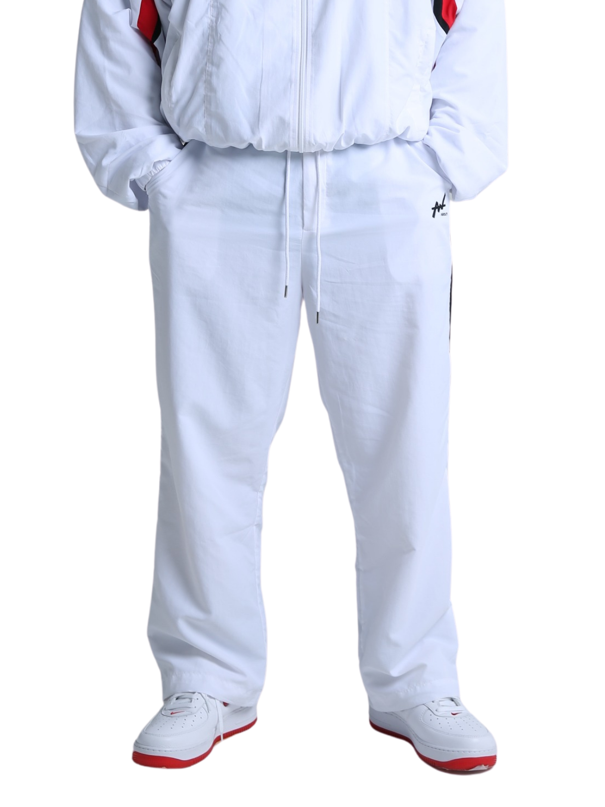 TRACK PANTS WEDGE WHITE