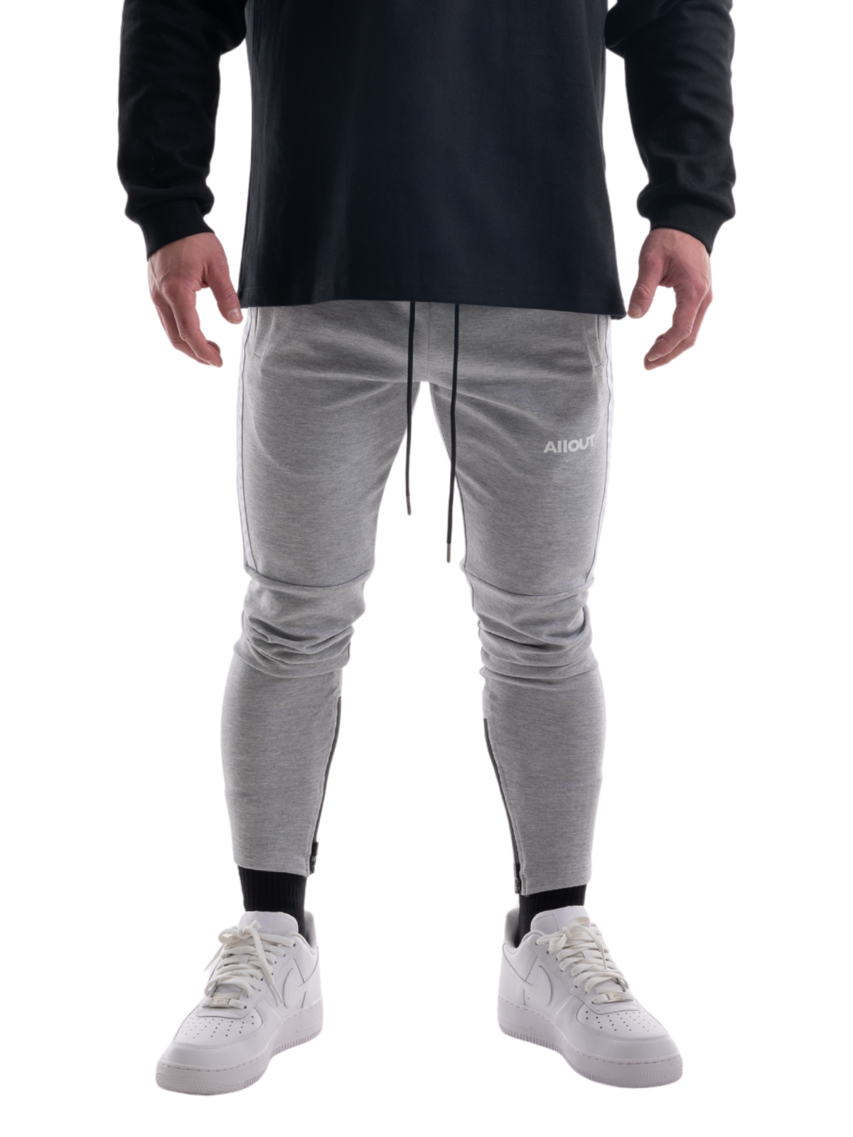 2 LINE STRETCH PANTS(GRAY)