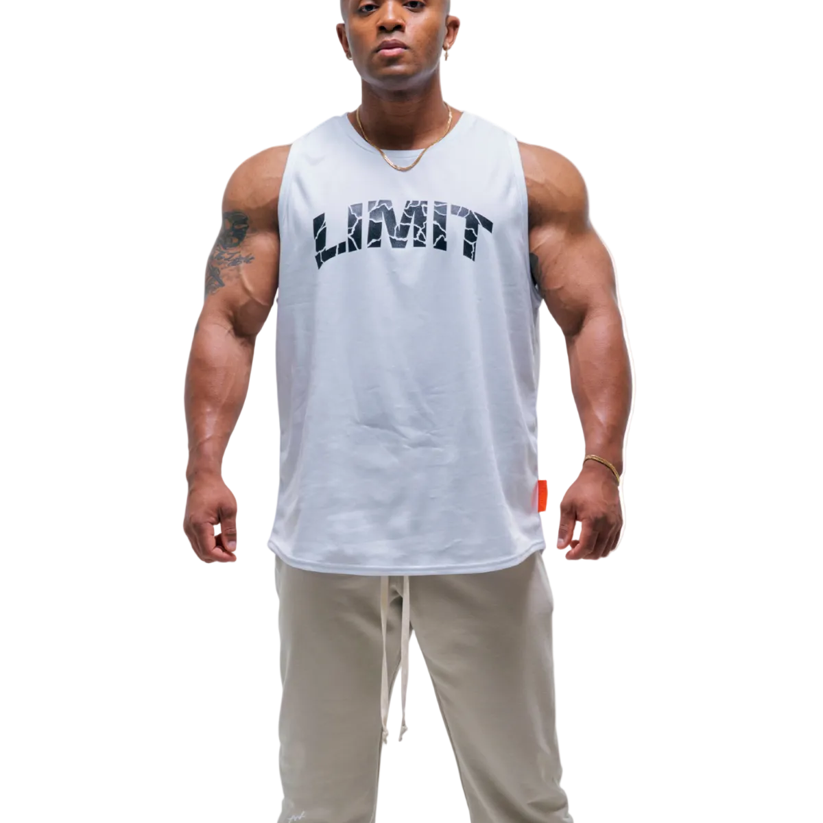 NO SLEEVE LIMIT Orange label(WHITE)