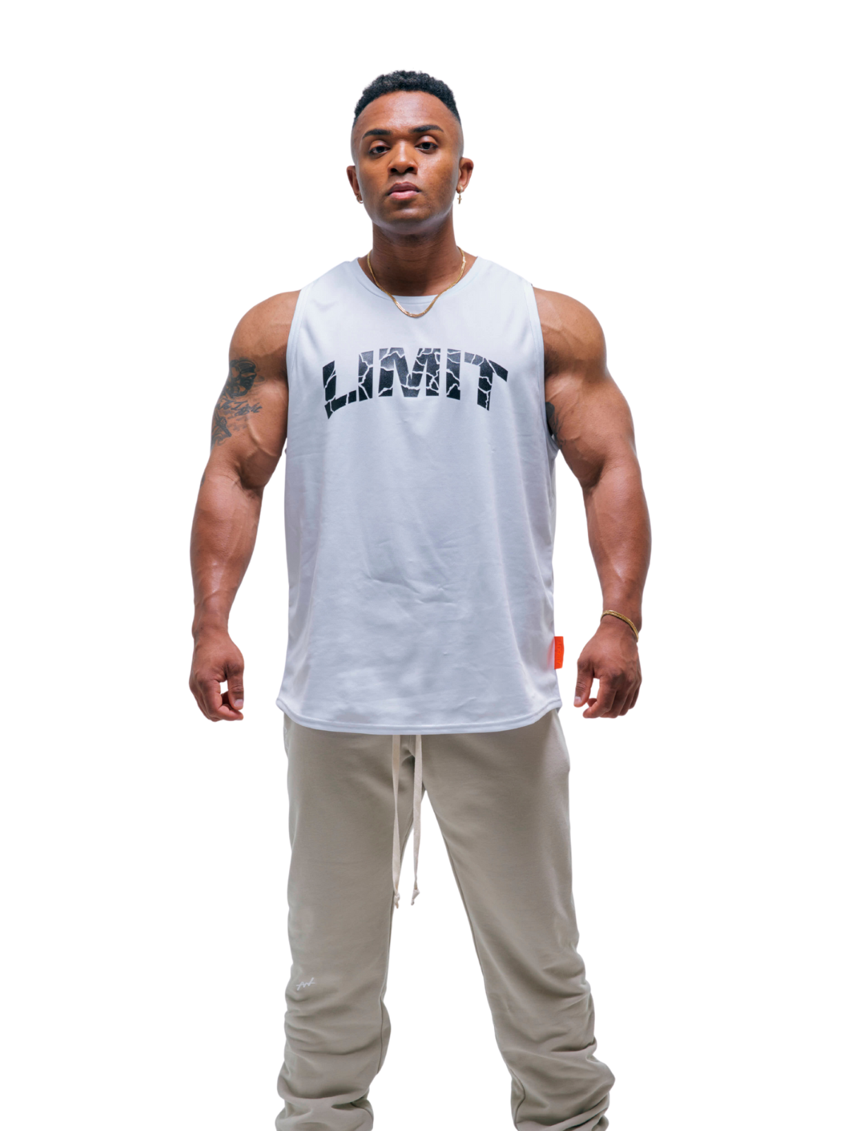 NO SLEEVE LIMIT Orange label(WHITE)