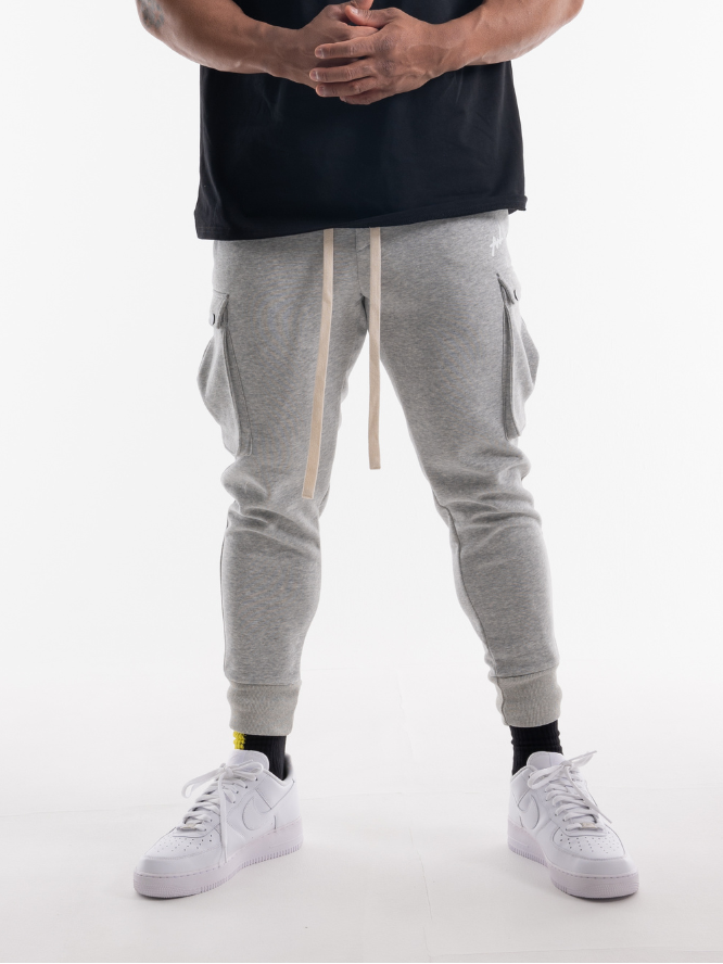 CARGO PANTS ONE POINT LOGO(GRAY)