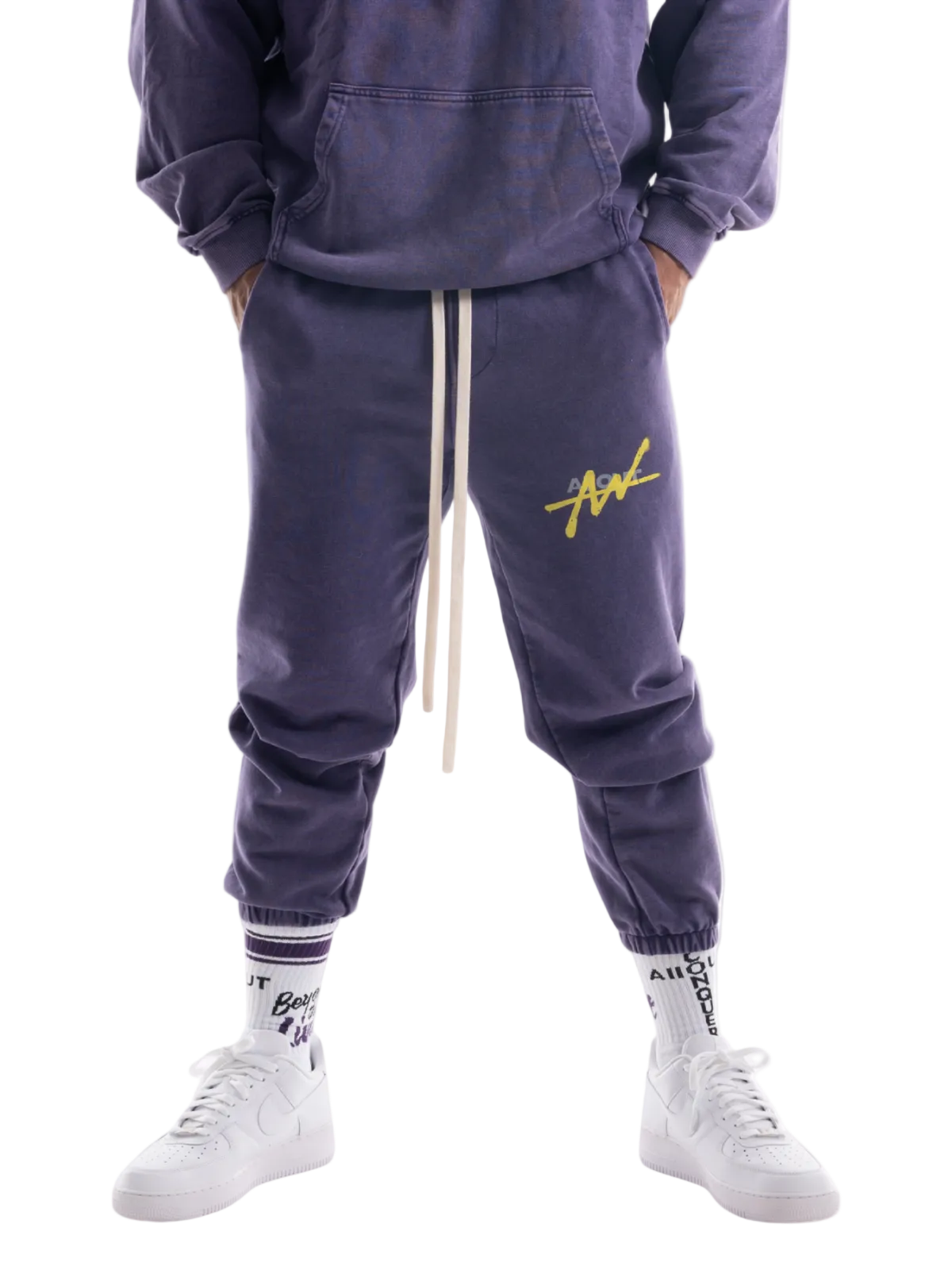 SWEAT PANTS VINTAGE LOGO（PURPLE）