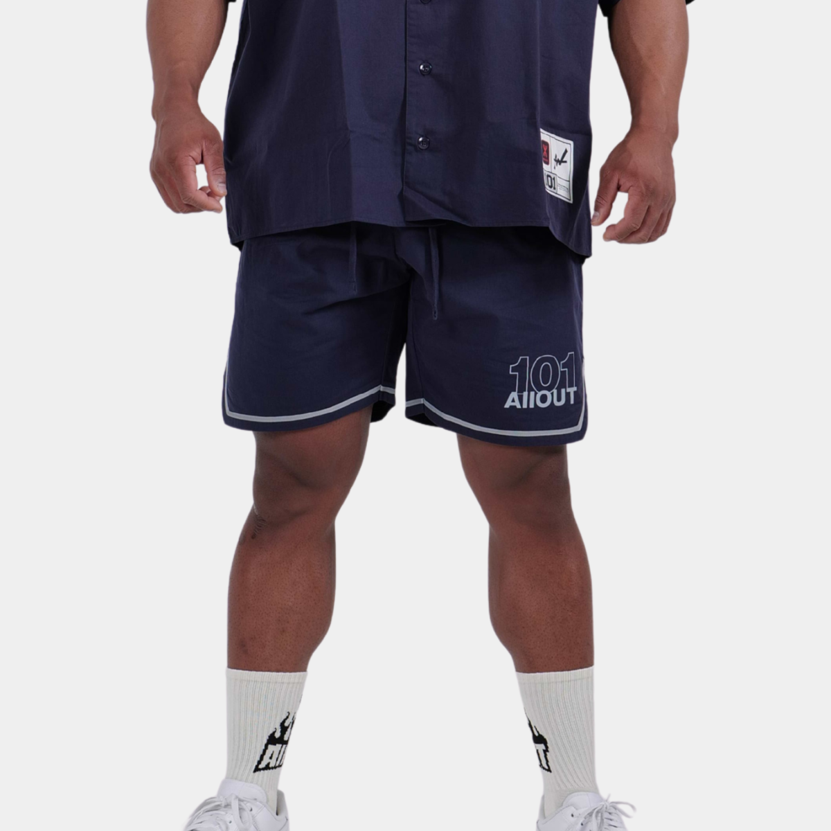 BASEBALL SHORT PANTS NAVY TWILL