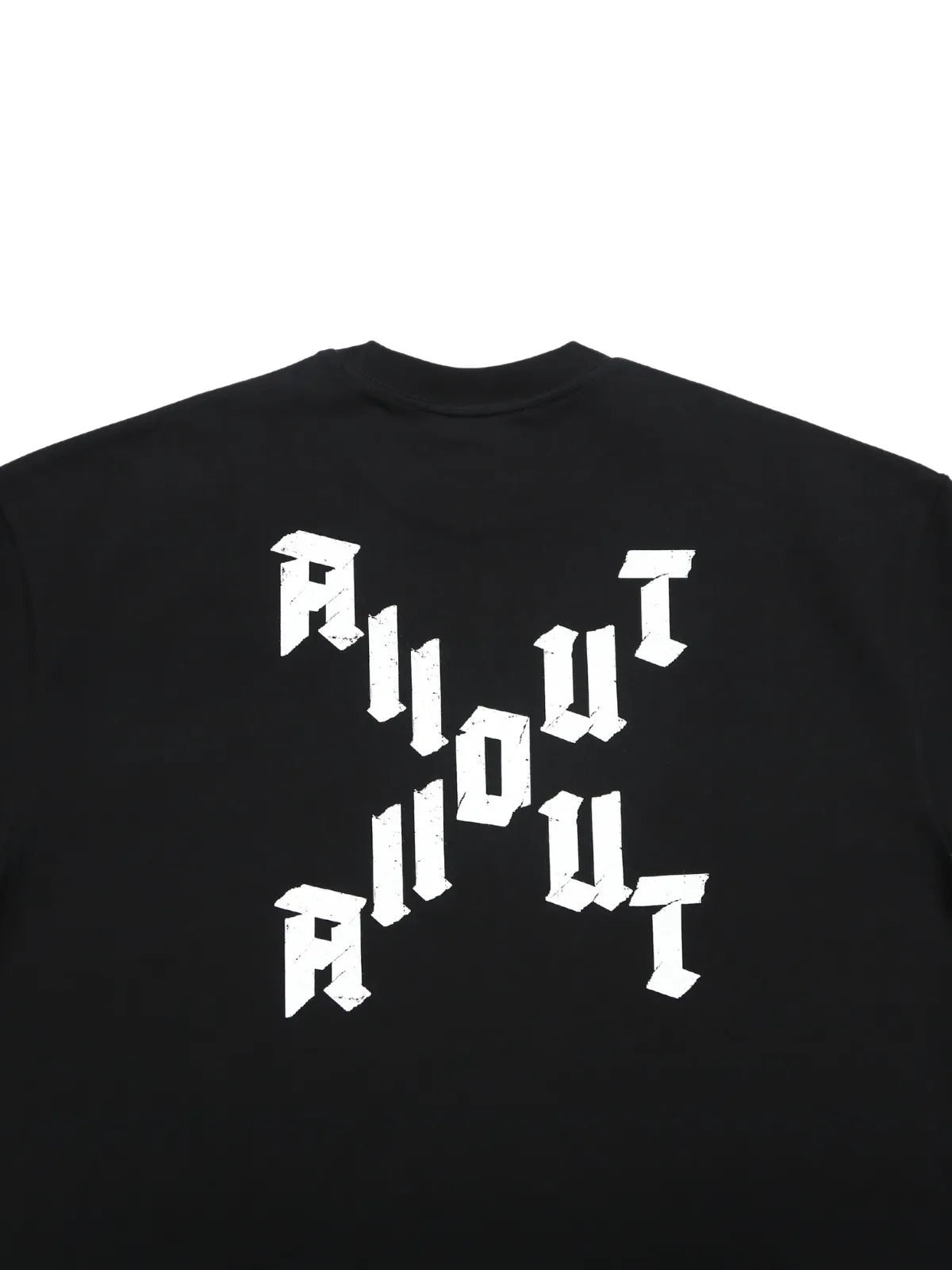 T-shirt DIAGONAL CROSS【BLACK】