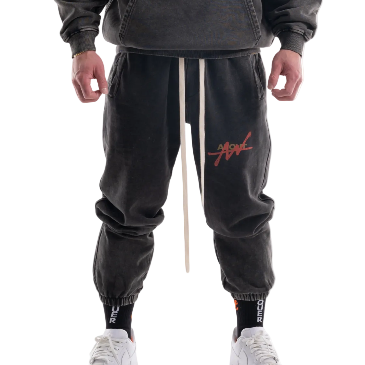 SWEAT PANTS VINTAGE LOGO（DARK GRAY）