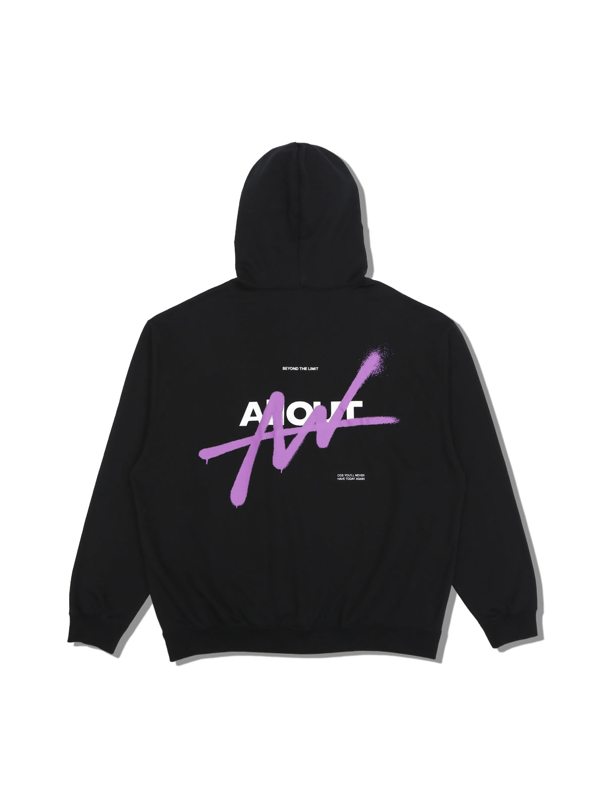 SWEAT HOODIE SPRAY（BLACK）