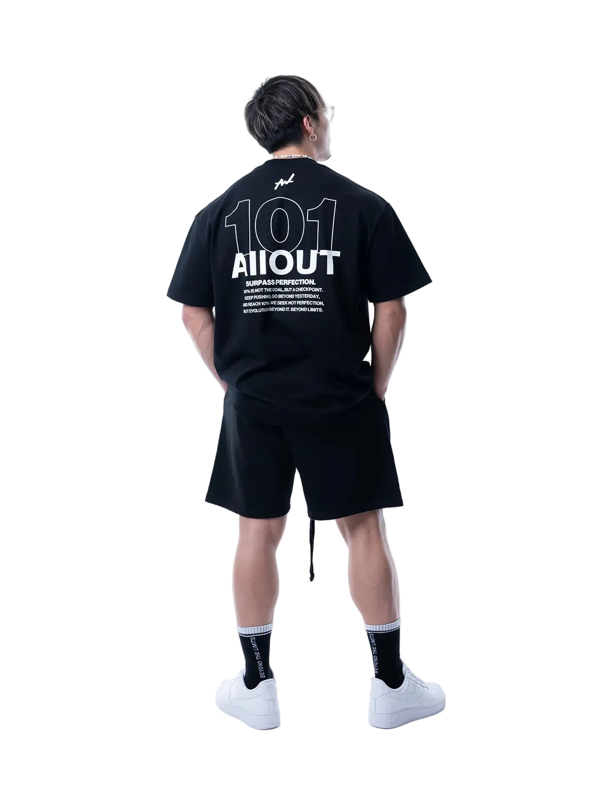 T-shirt 101 SURPASS PERFECTION【BLACK】