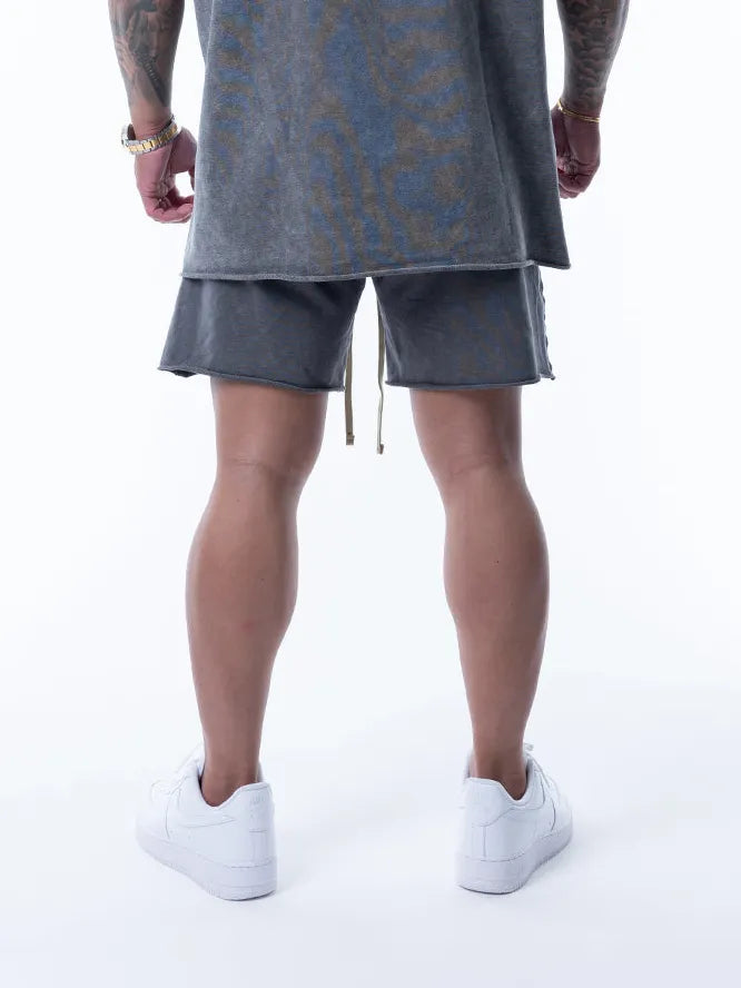 SWEAT SHORTS | DISTRESSED FLAME