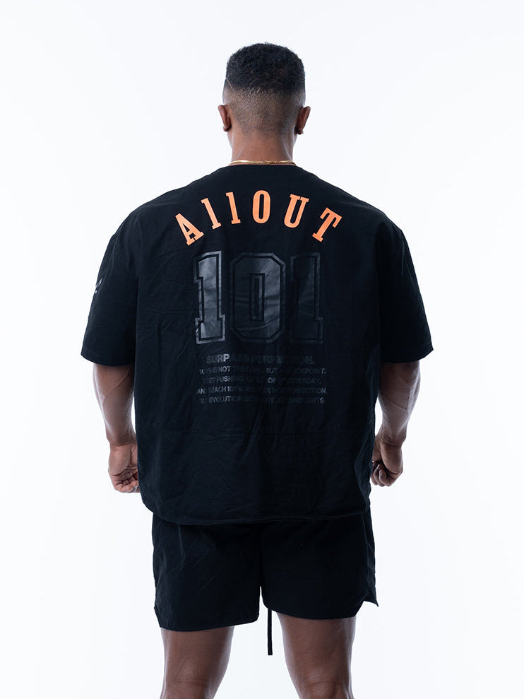 BASEBALL SHIRT BLACK TWILL