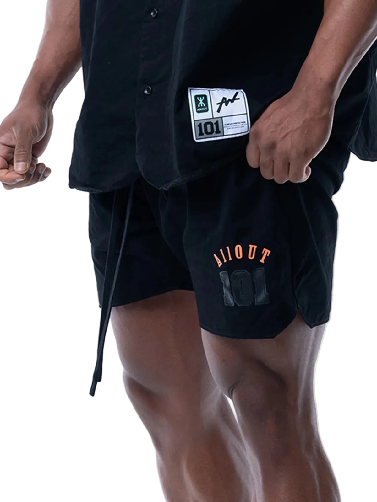 BASEBALL SHORT PANTS BLACK TWILL