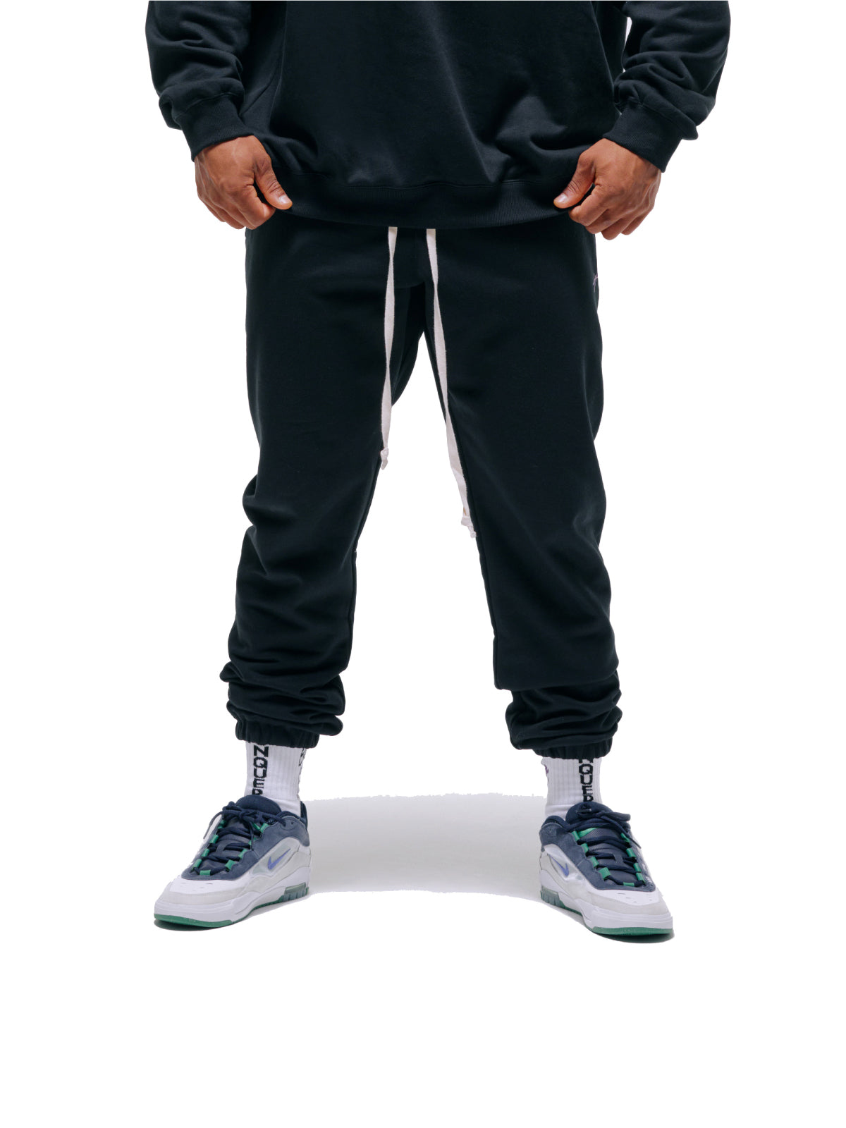 SWEAT PANTS  SPRAY（BLACK）