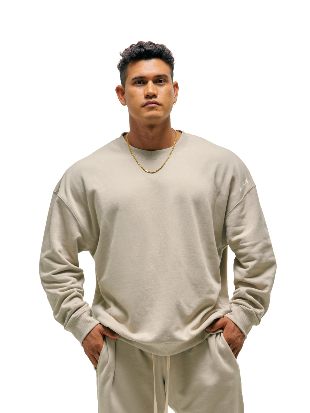 SWEAT SHIRT BIG LOGO（BEIGE）