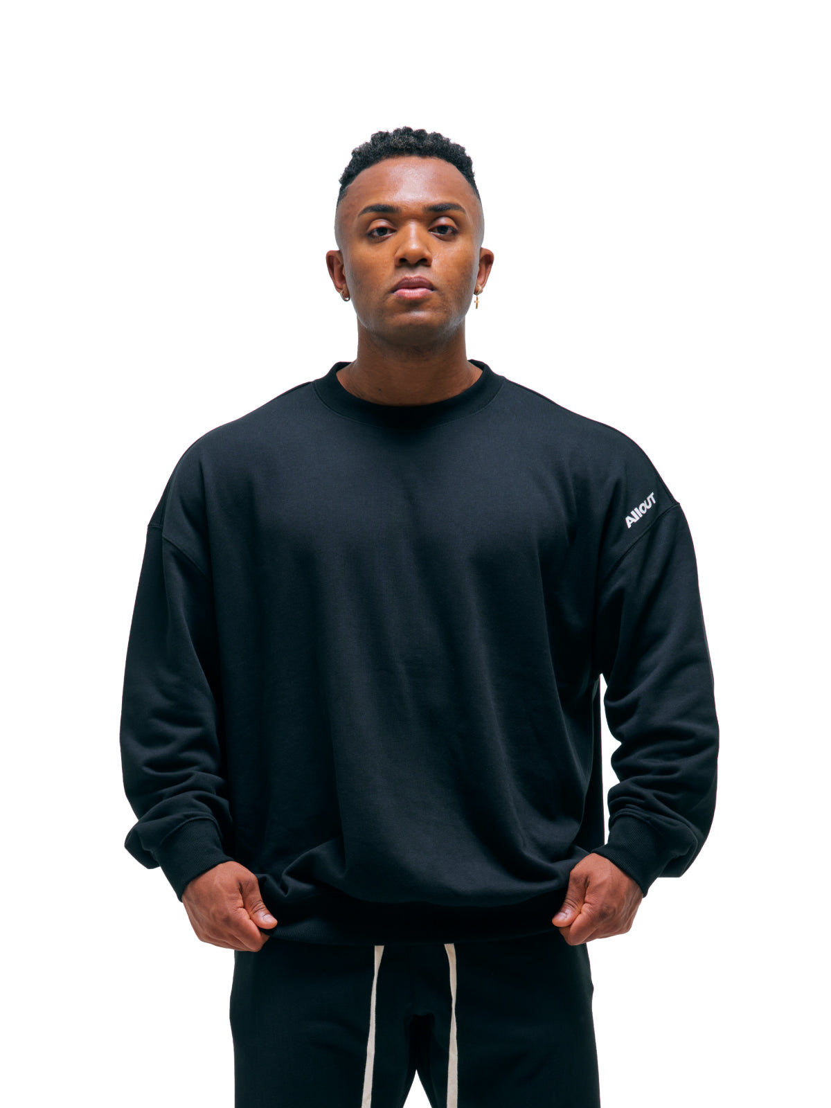 SWEAT SHIRT BIG LOGO (BLACK)