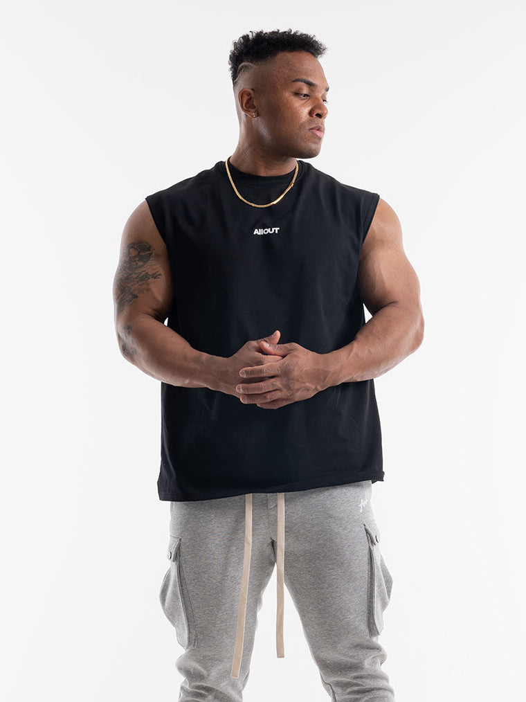 NO SLEEVE HANDCRAFTED LOGO(BLACK)