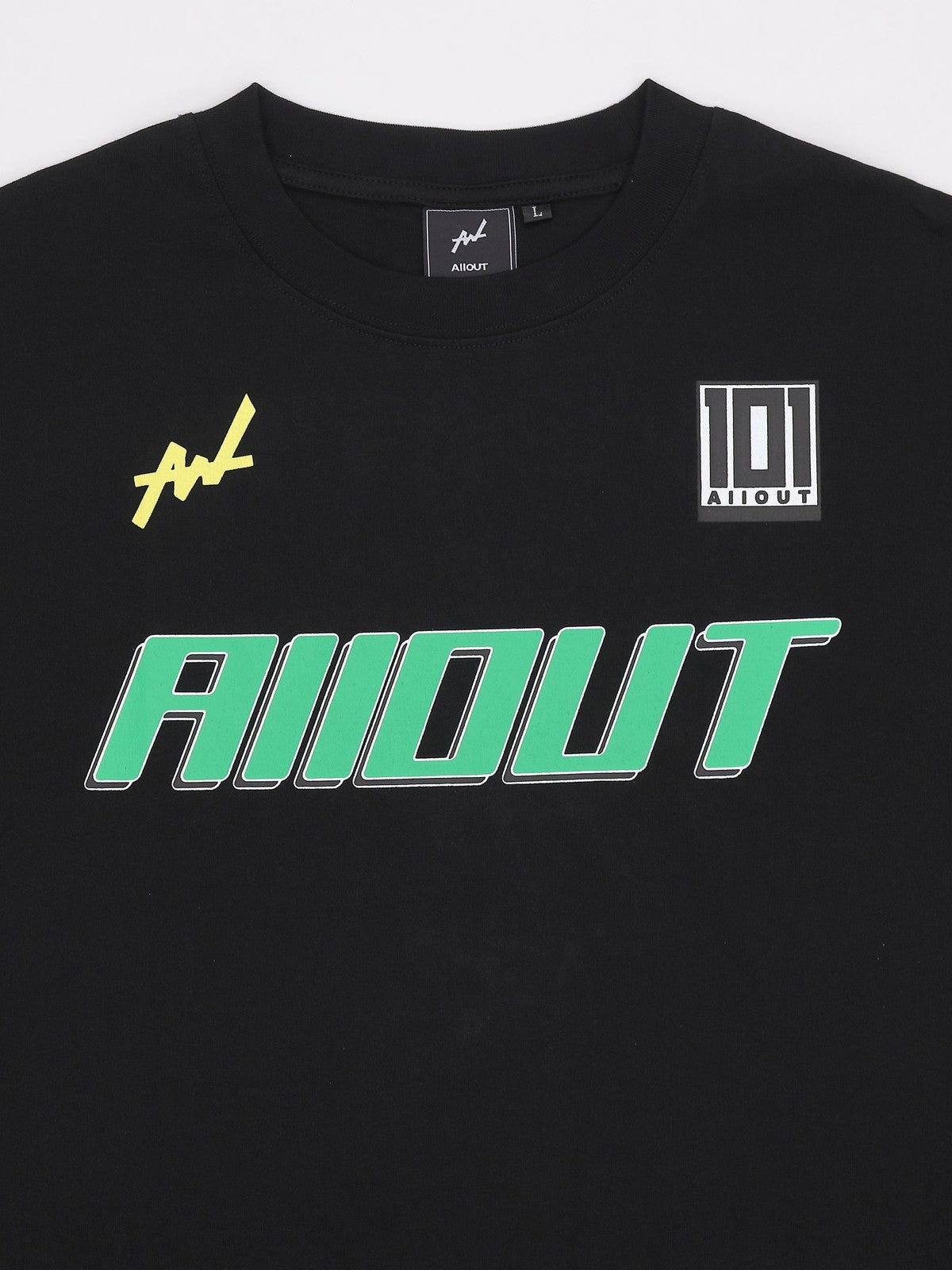 T-SHIRT RACING LOGO BLACK ディテール フロント