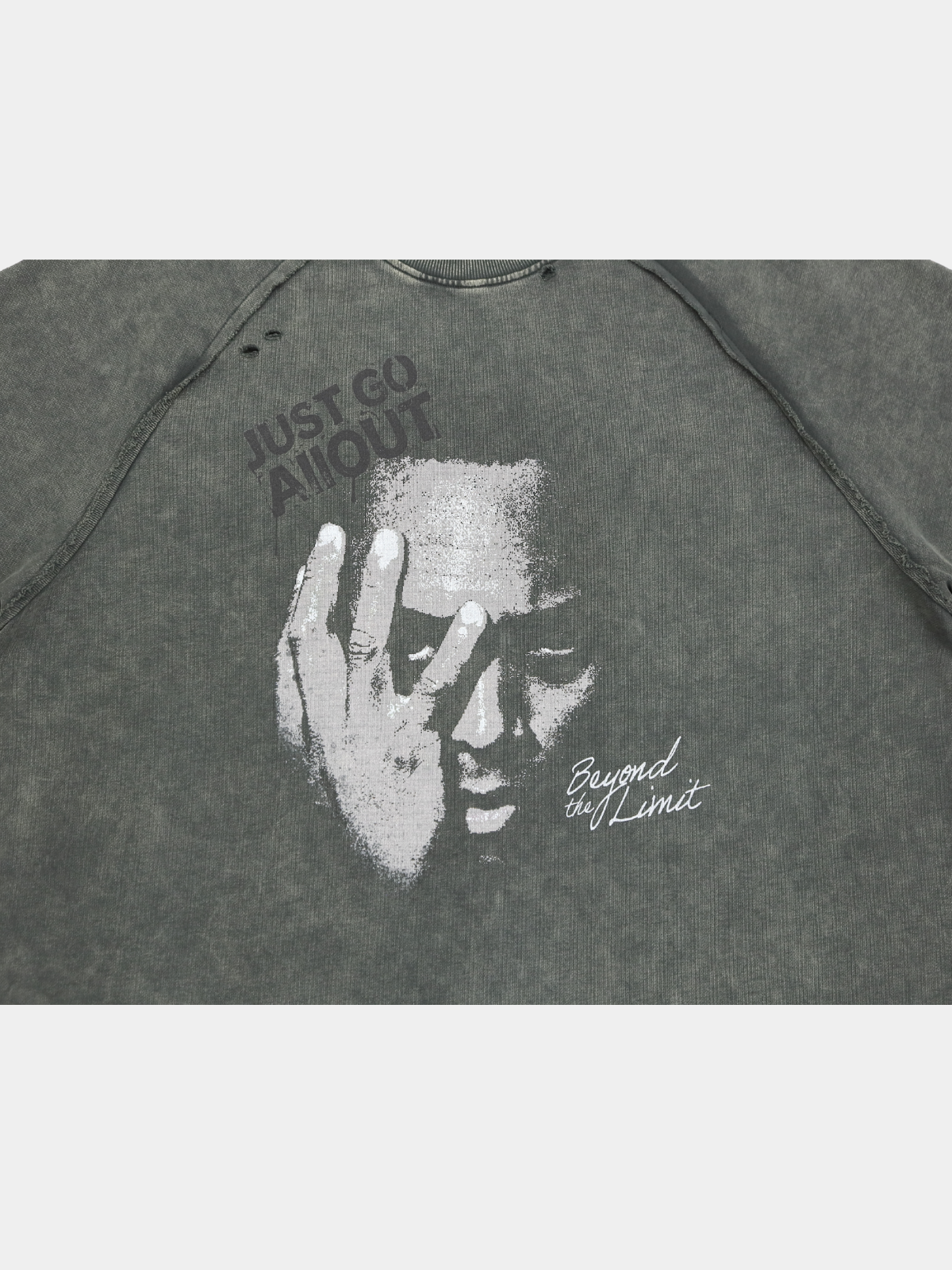 SWEAT TEE | JUST GO ALL OUT ディテール フロント